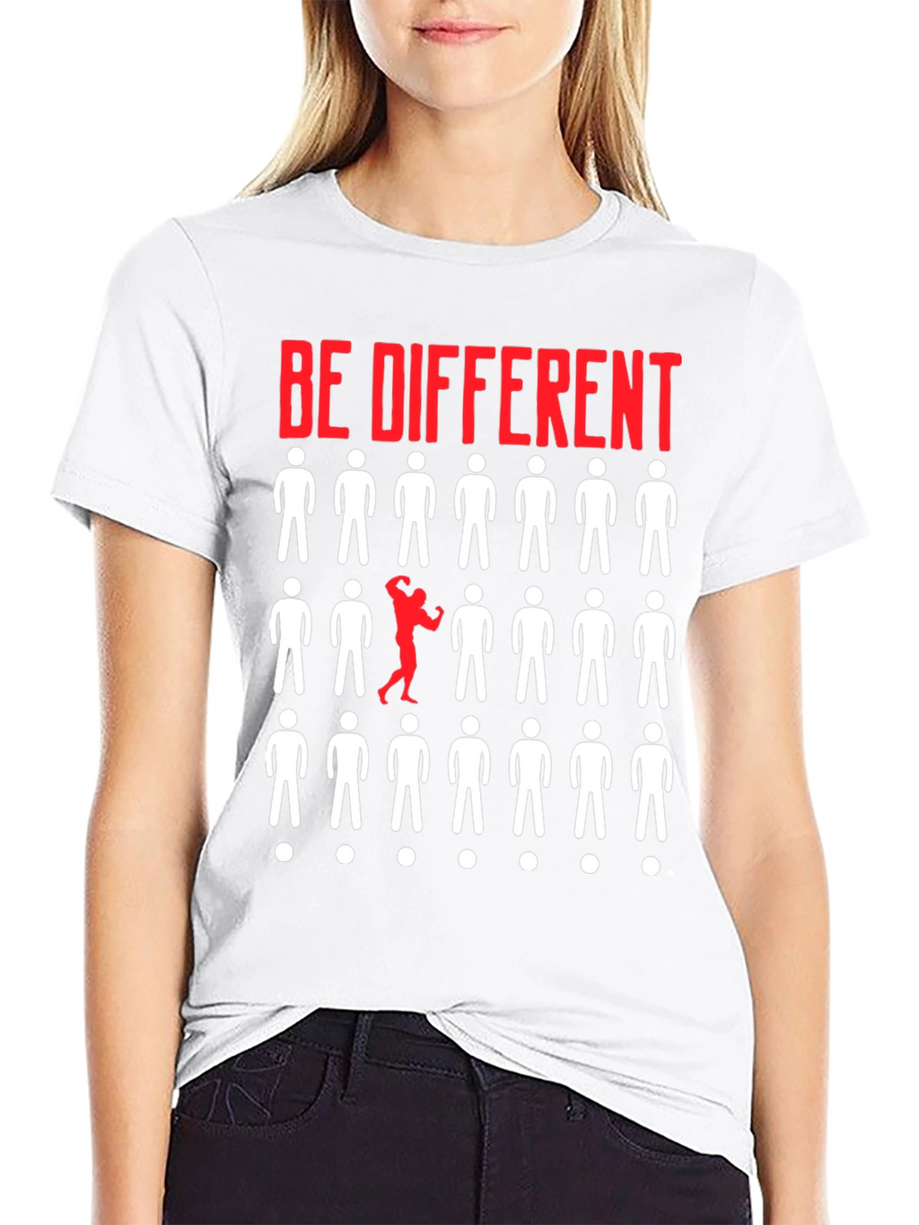 Be Different Graphic T-Shirt - Black