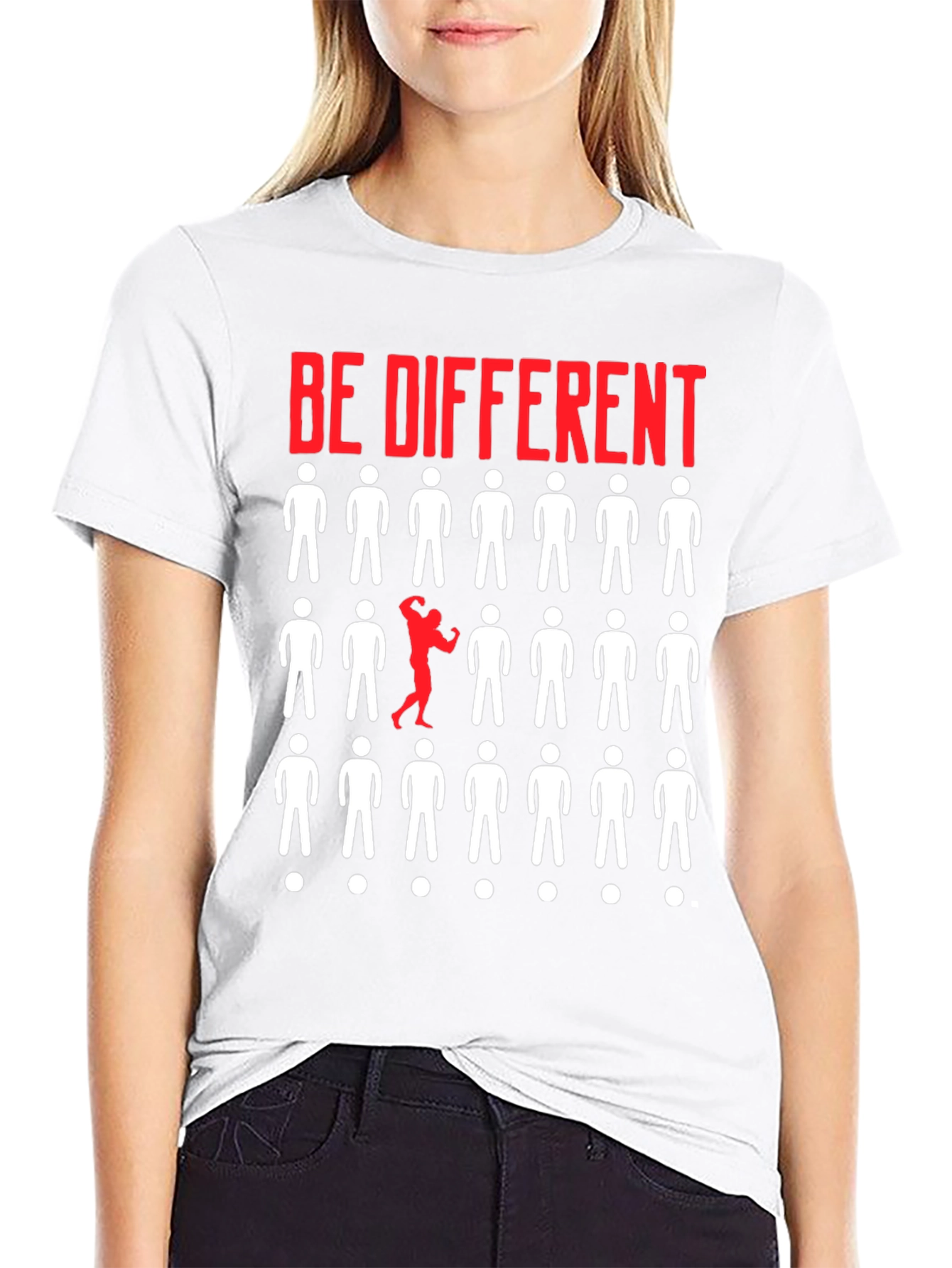 Be Different Graphic T-Shirt - Black