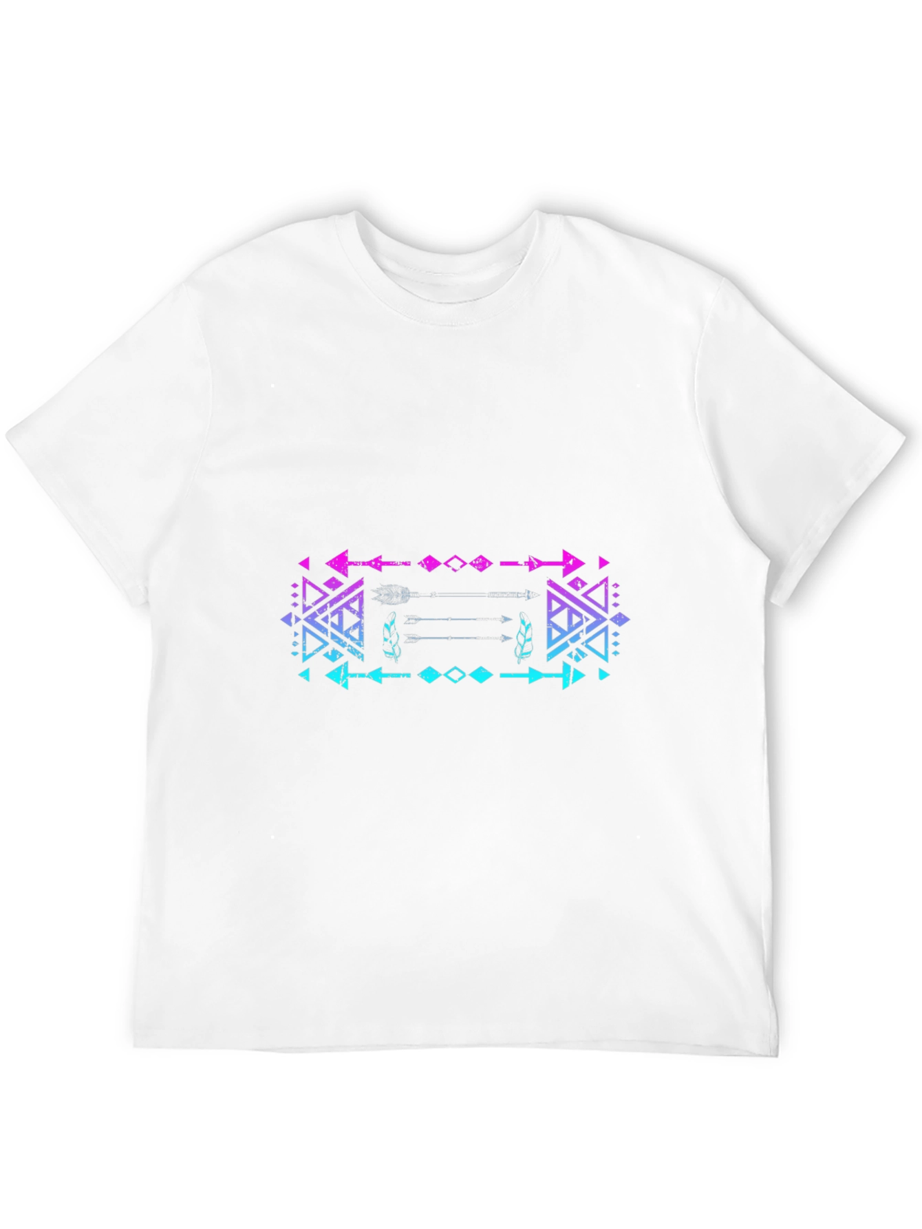 Aztec Arrow T-Shirt - Black Cotton Blend