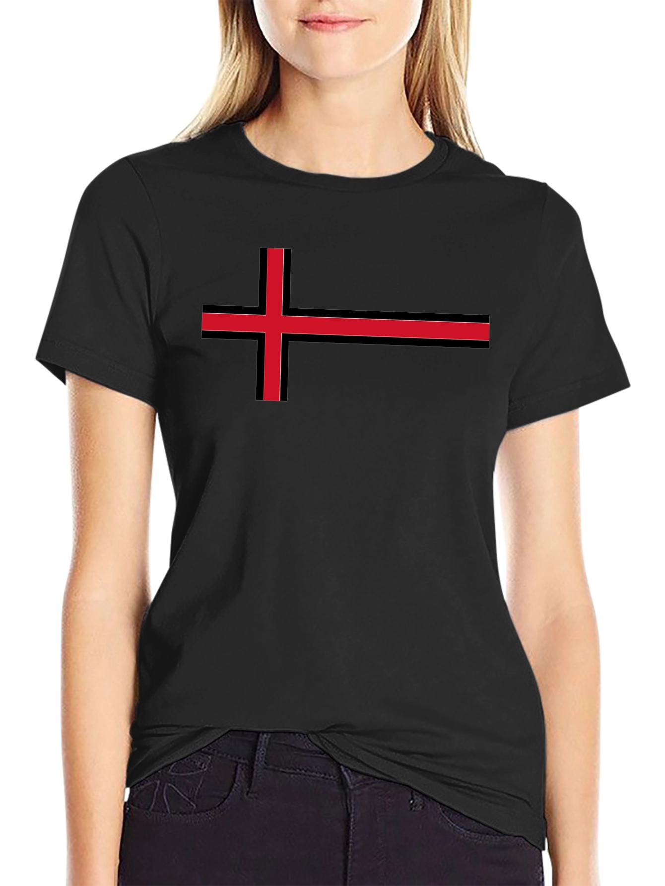 Nordic Cross Graphic T-Shirt - Stylish Casual Tee