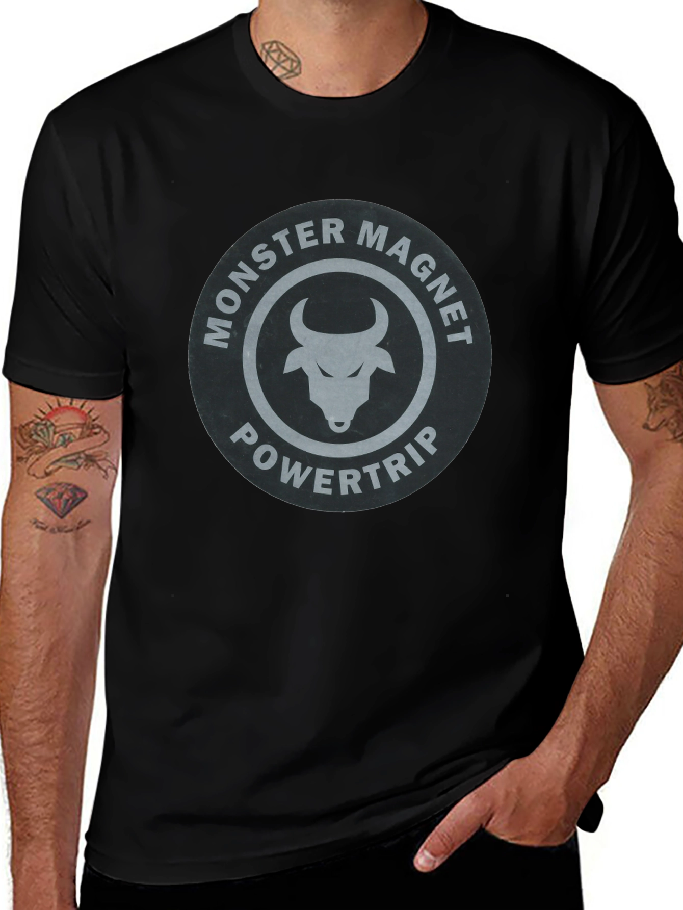 Monster Magnet Powertrip Black T-Shirt
