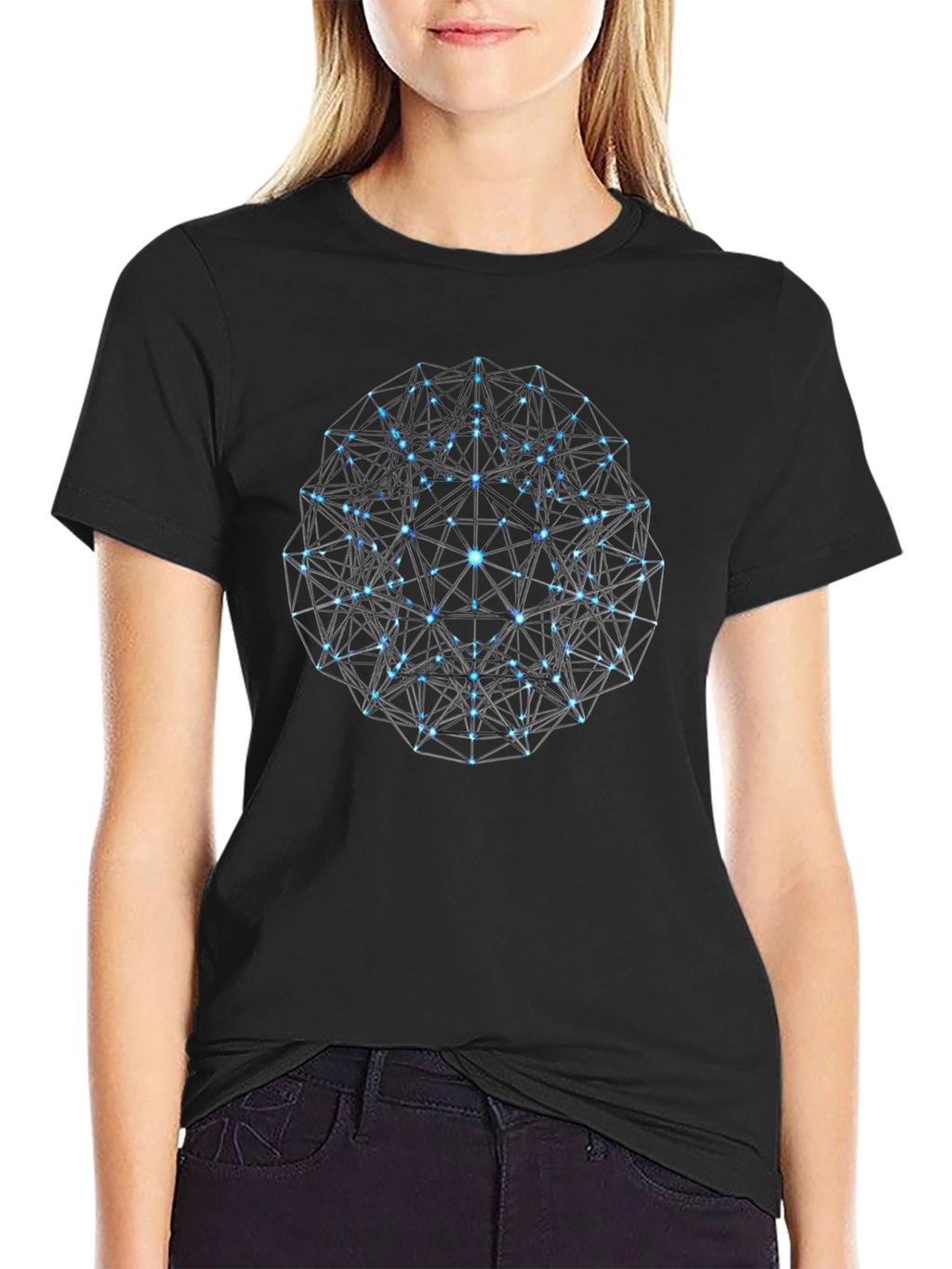 Geometric Sphere Graphic T-Shirt - Modern Style