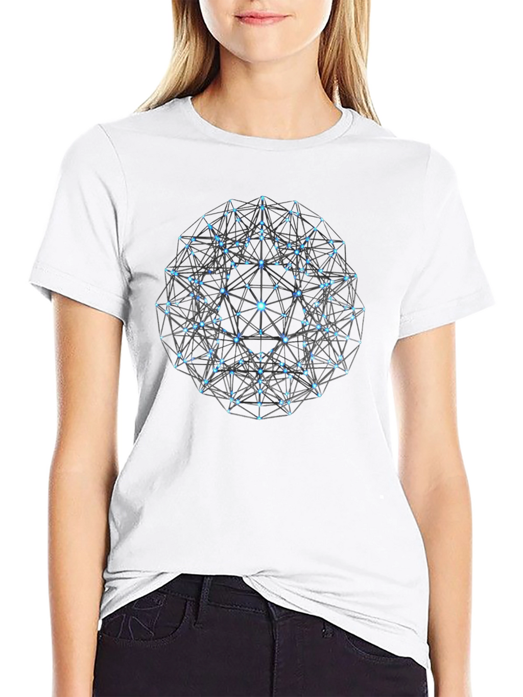 Geometric Sphere Graphic T-Shirt - Modern Style