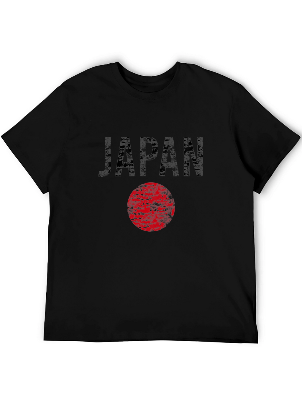 Japan Graphic T-Shirt - Distressed Flag Design
