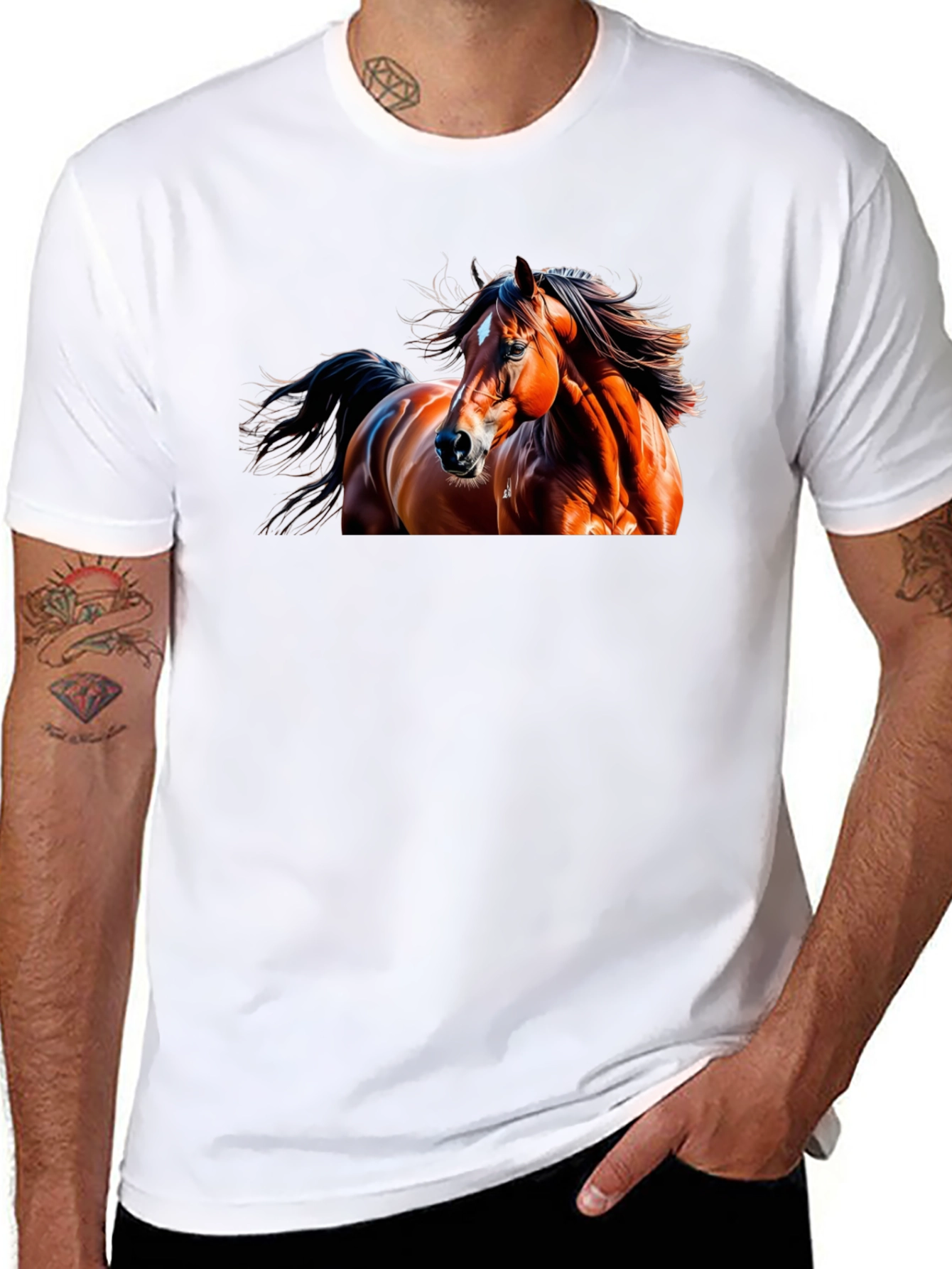 Black Horse Graphic Tee