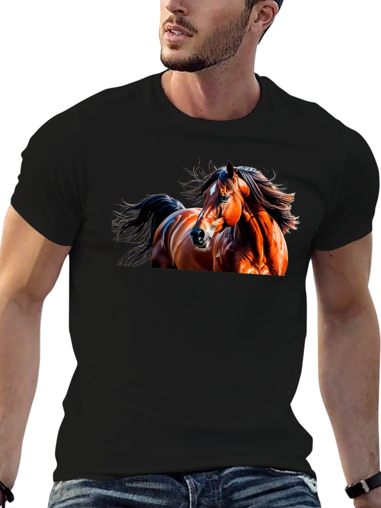 Black Horse Graphic Tee
