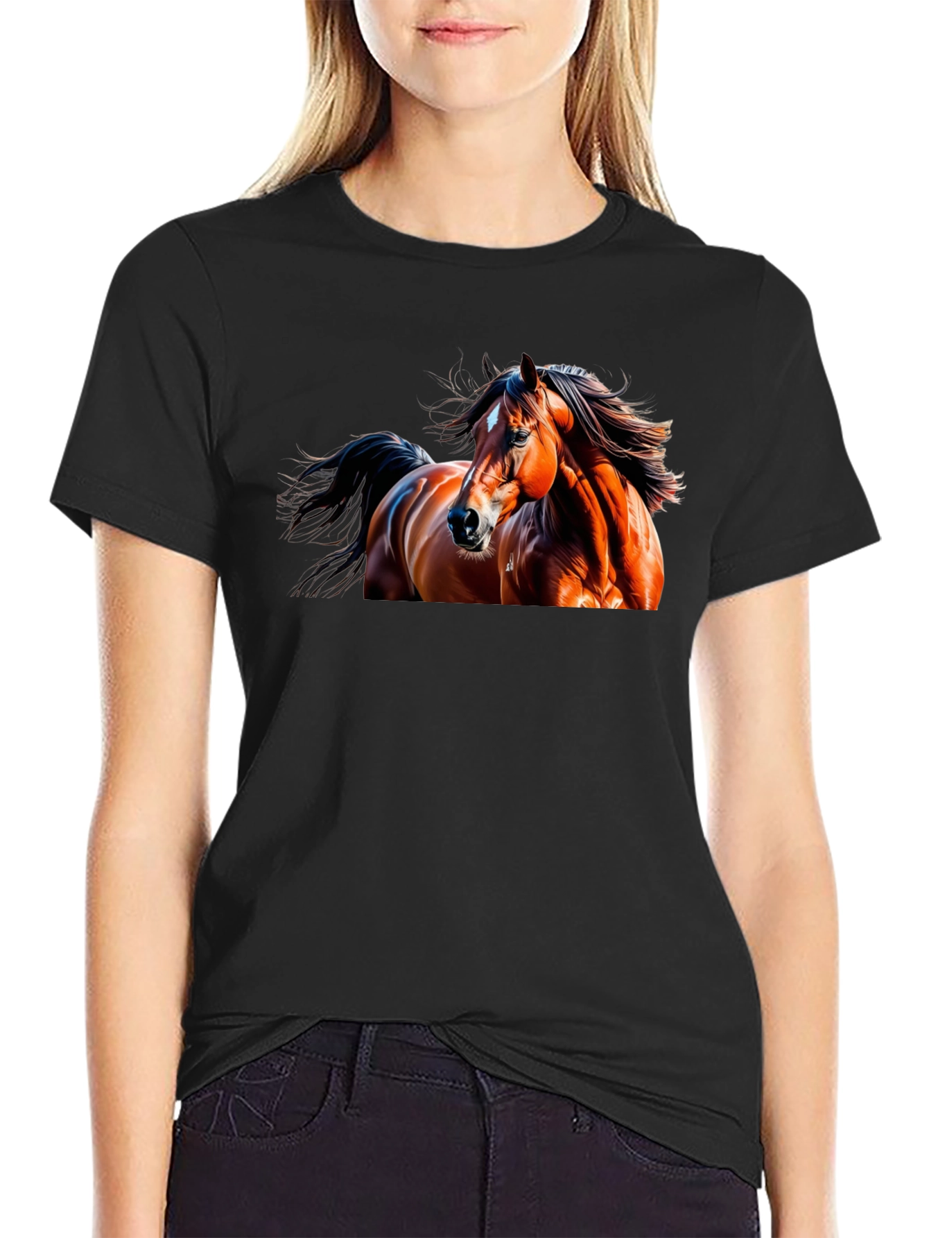 Black Horse Graphic Tee