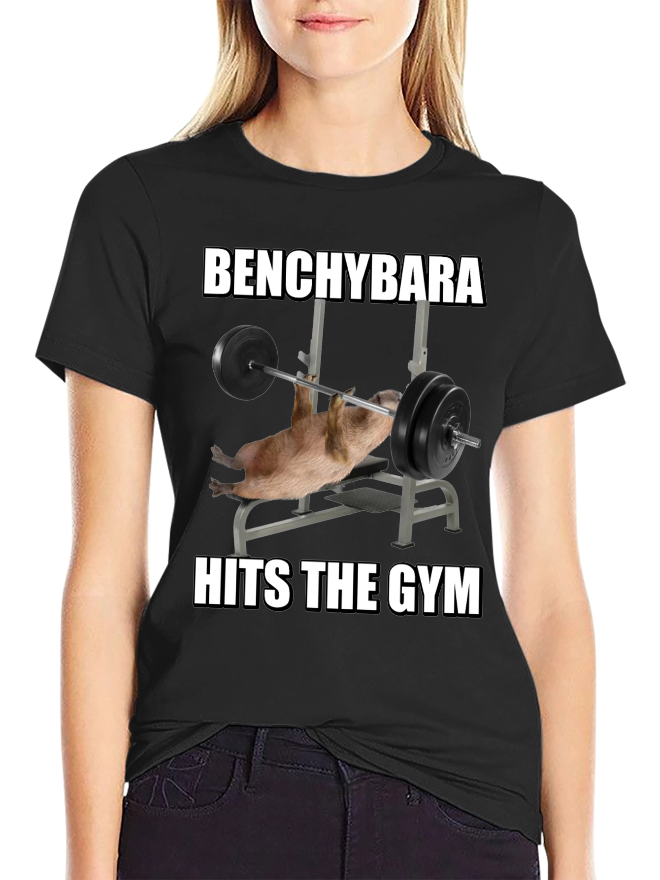 Benchybara Hits the Gym T-Shirt