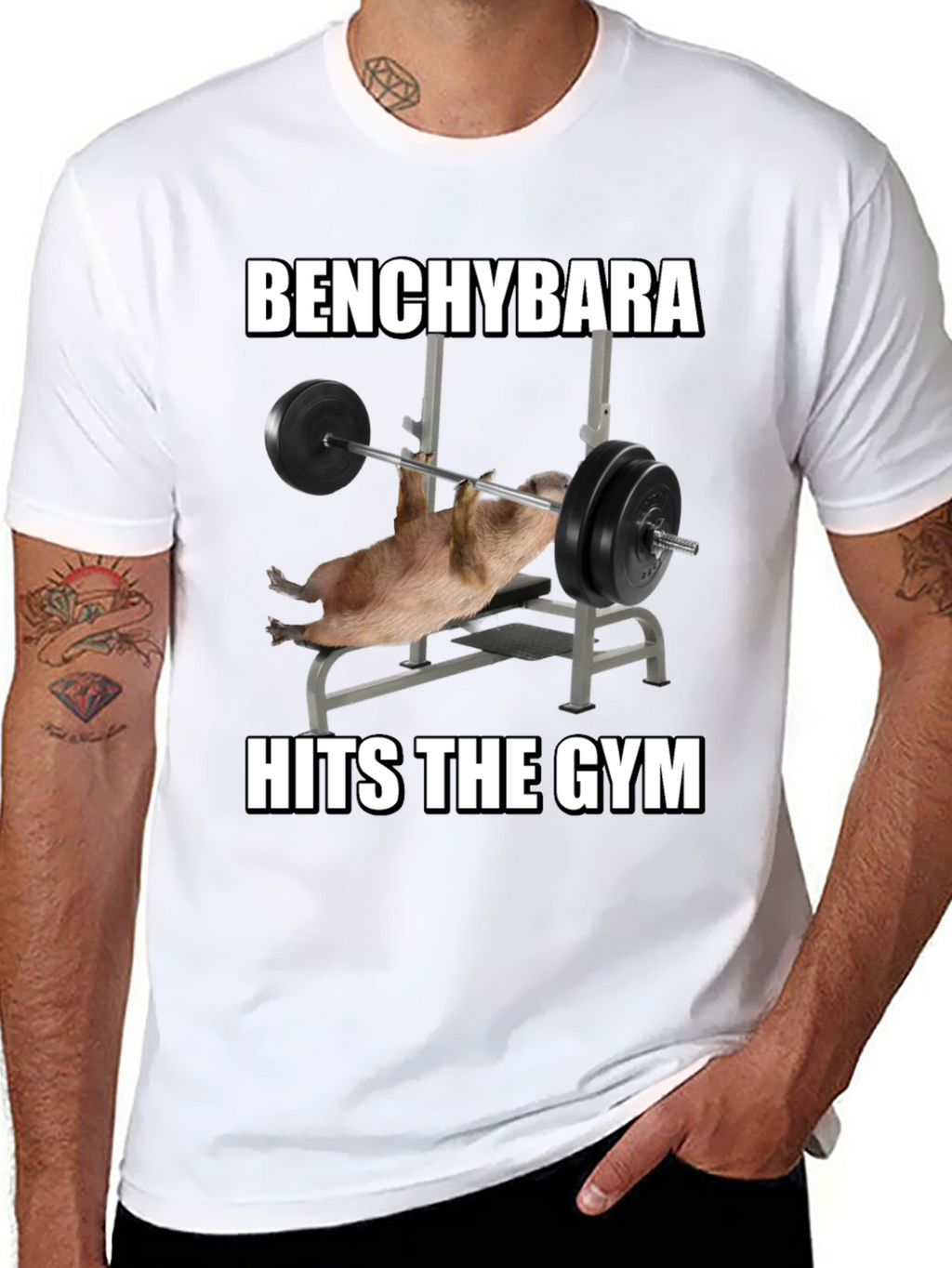 Benchybara Hits the Gym T-Shirt