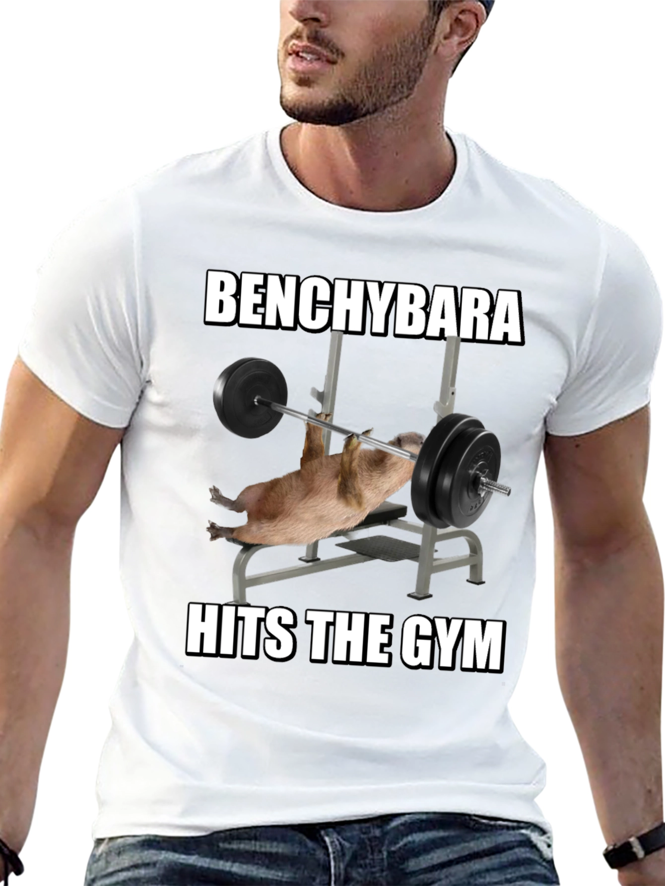 Benchybara Hits the Gym T-Shirt