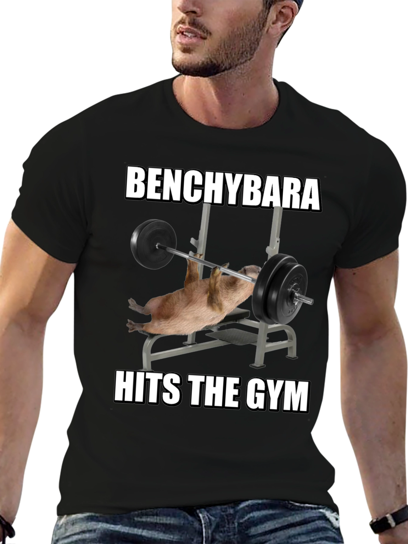 Benchybara Hits the Gym T-Shirt