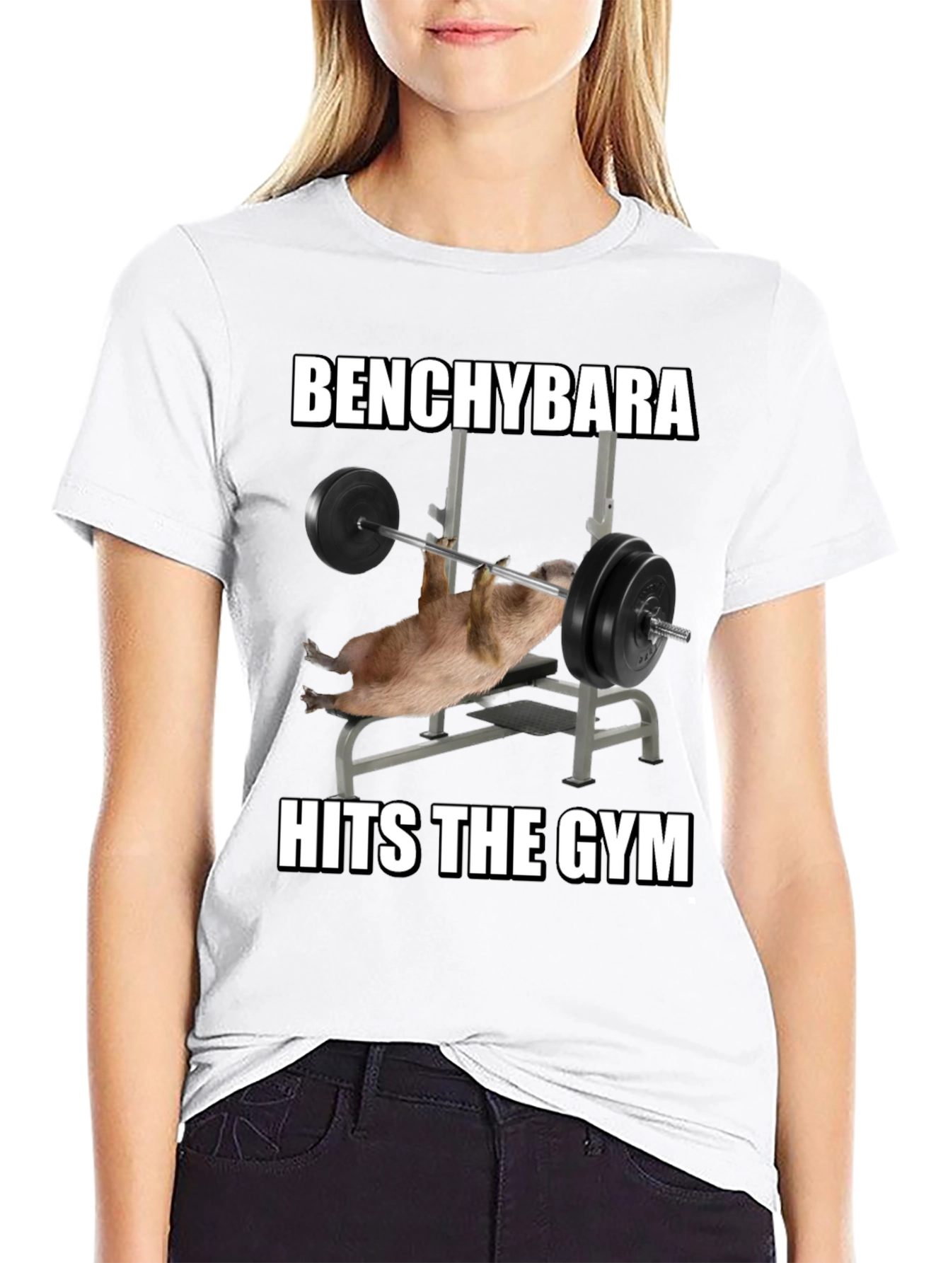 Benchybara Hits the Gym T-Shirt