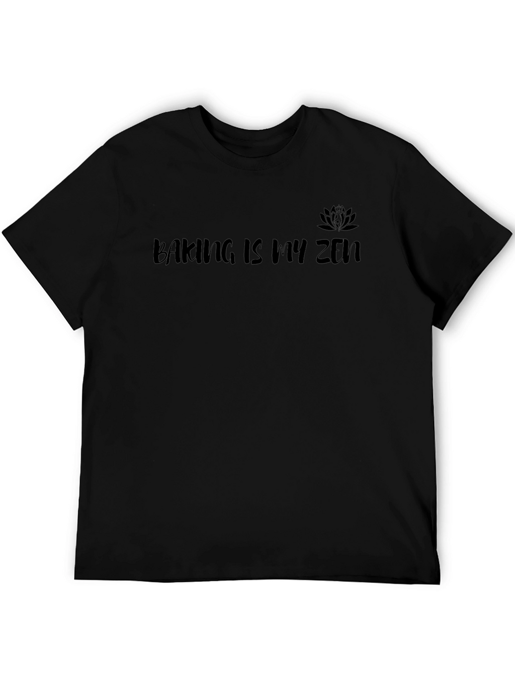 Baking Is My Zen Black Graphic Tee