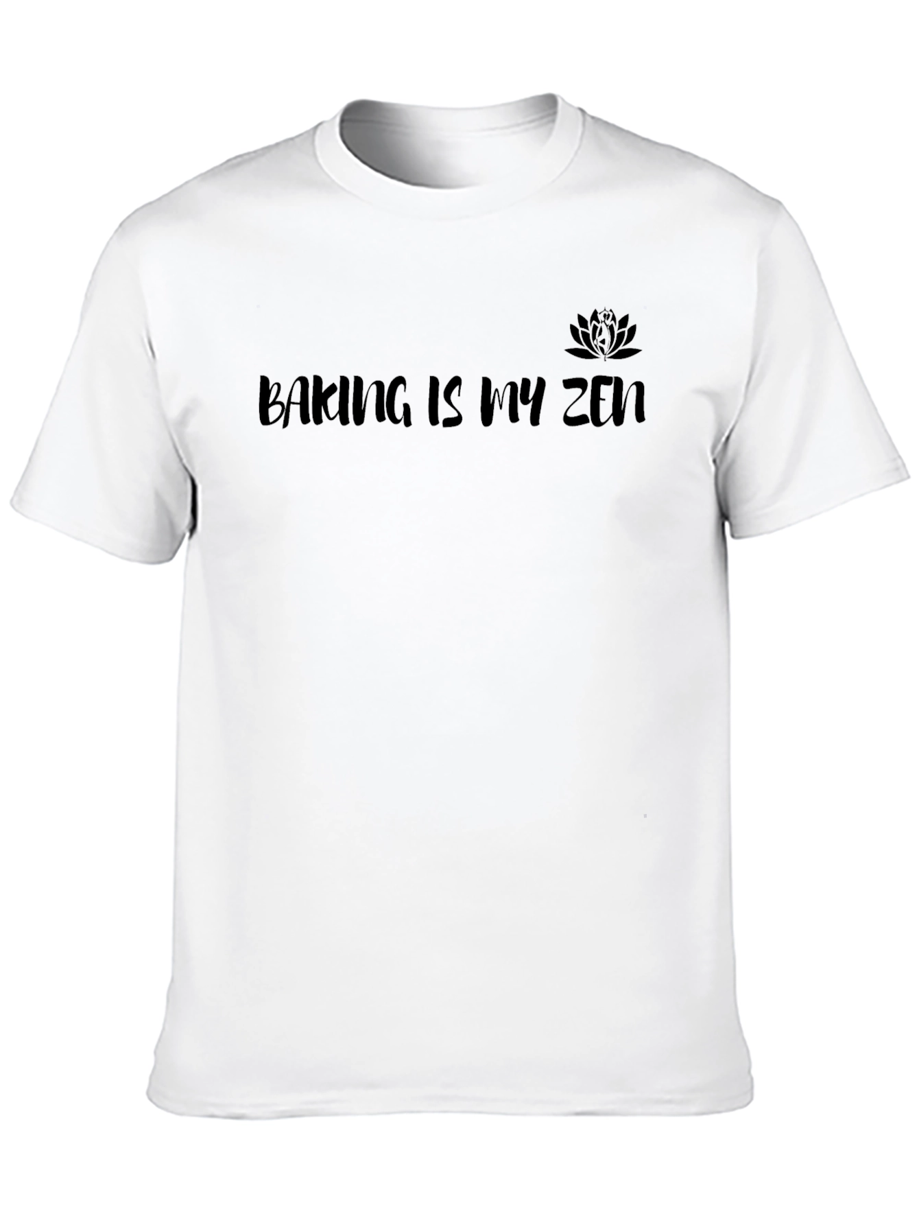 Baking Is My Zen Black Graphic Tee
