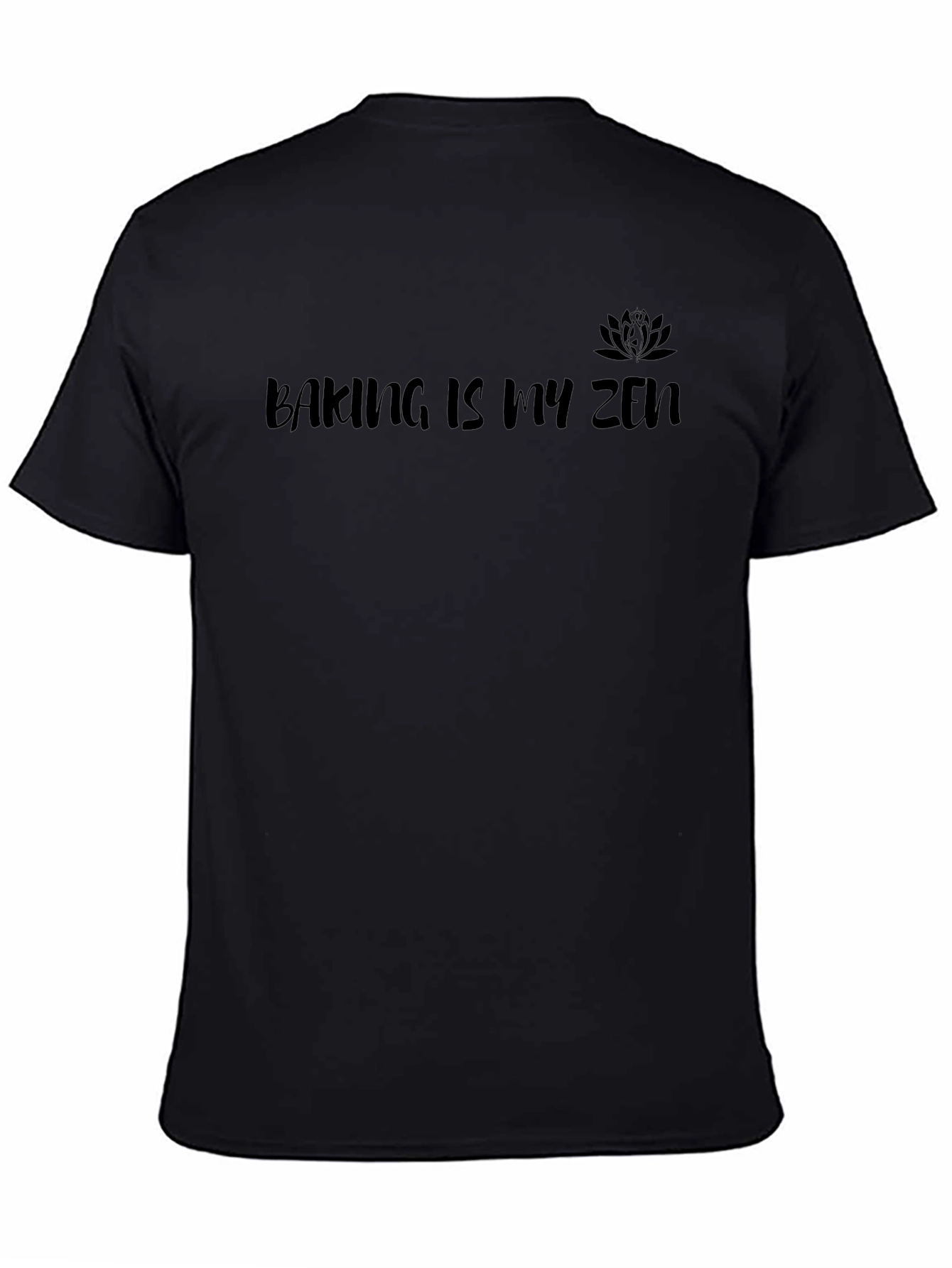Baking Is My Zen Black Graphic Tee