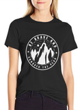 Be Brave Conquer Peak Black T-Shirt