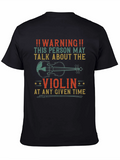 Warning Violin T-Shirt