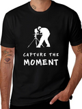 Capture the Moment Black Graphic T-Shirt