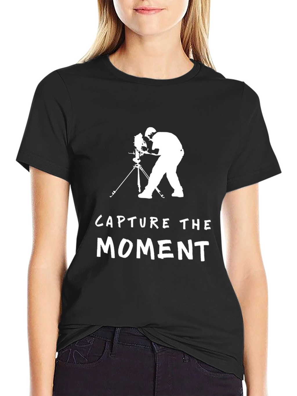 Capture the Moment Black Graphic T-Shirt