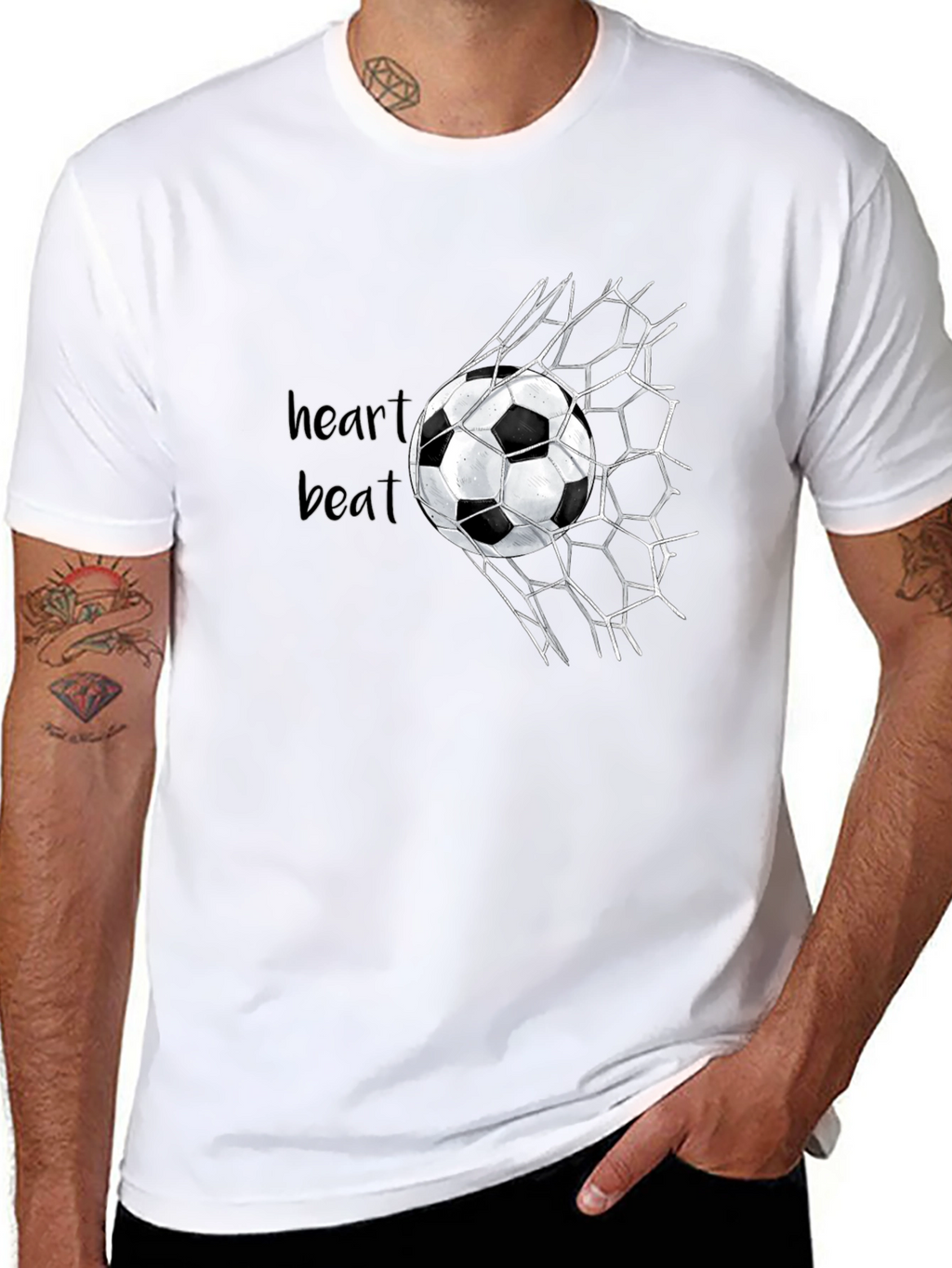 Soccer Heartbeat Graphic T-Shirt