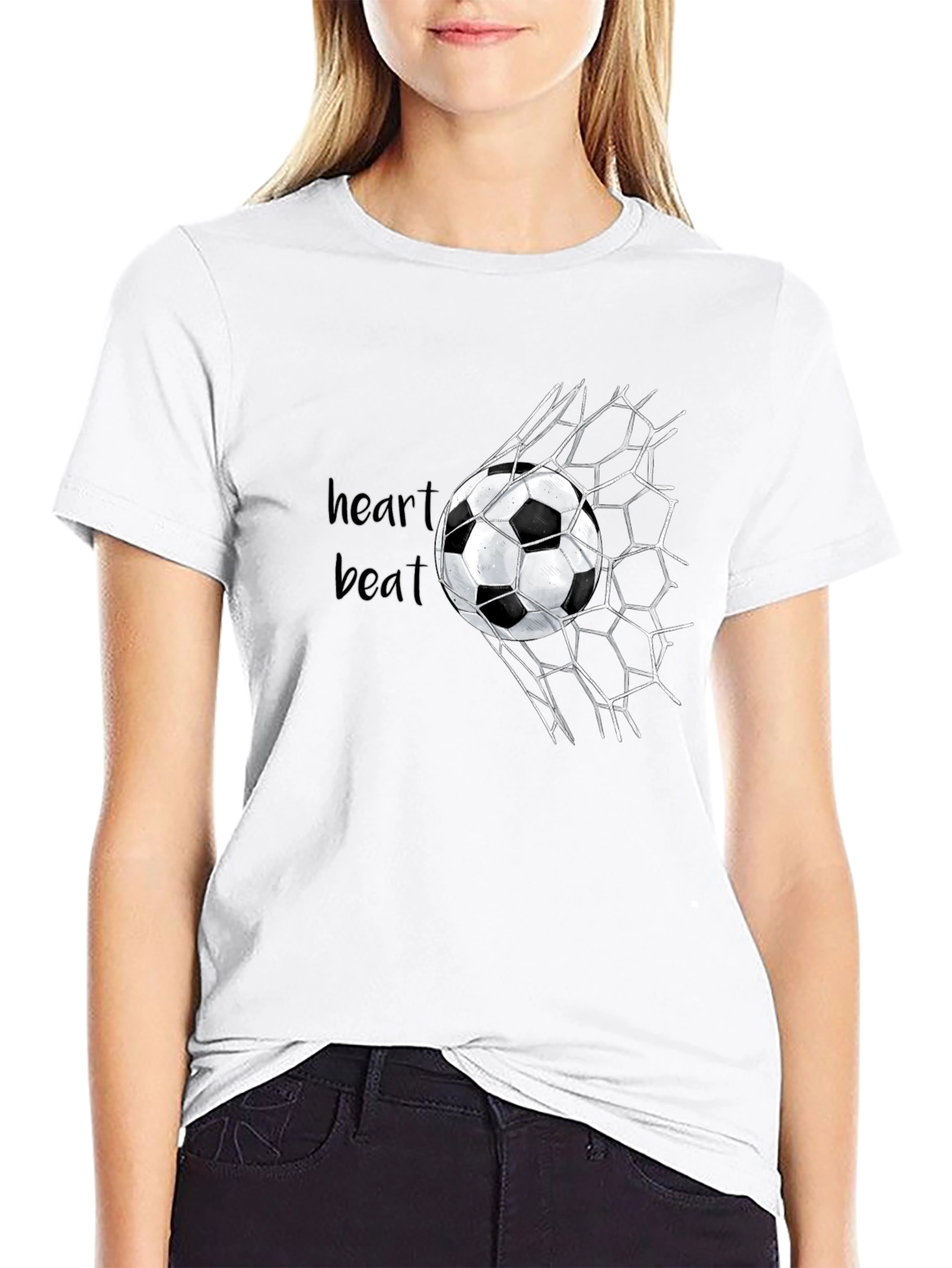 Soccer Heartbeat Graphic T-Shirt