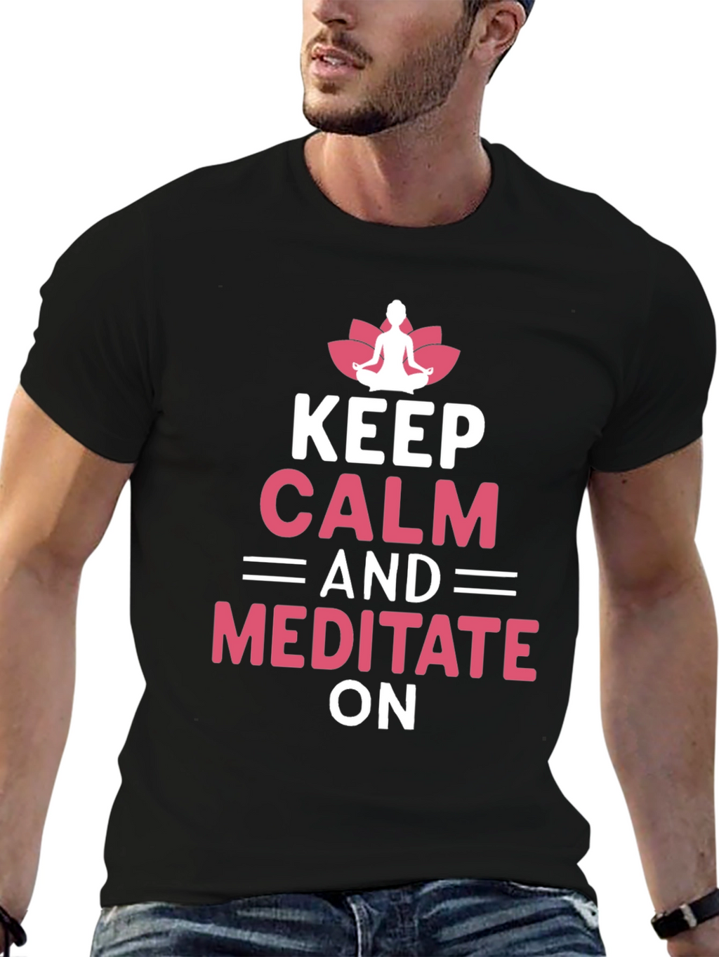 Keep Calm Meditate Yoga T-Shirt