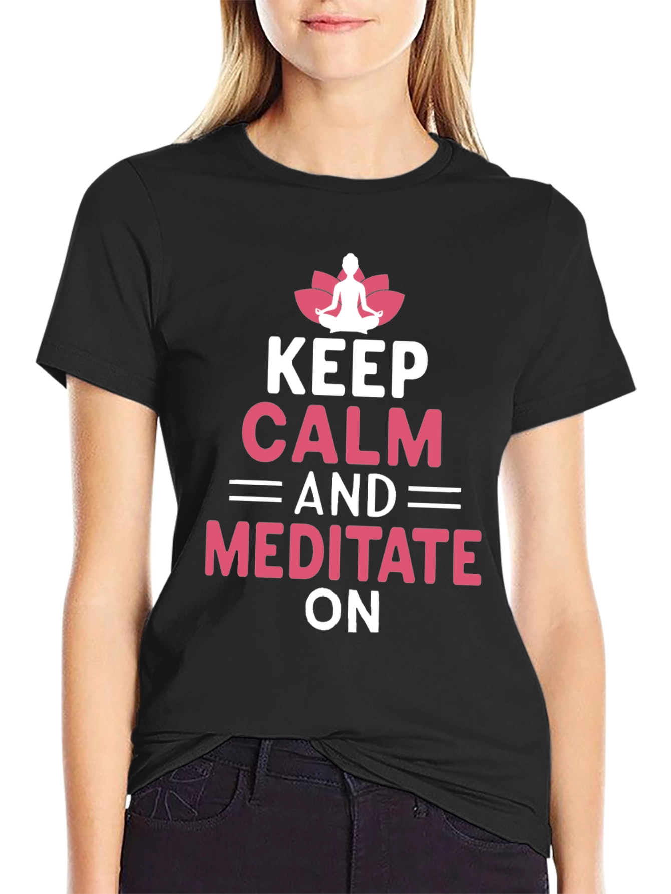 Keep Calm Meditate Yoga T-Shirt