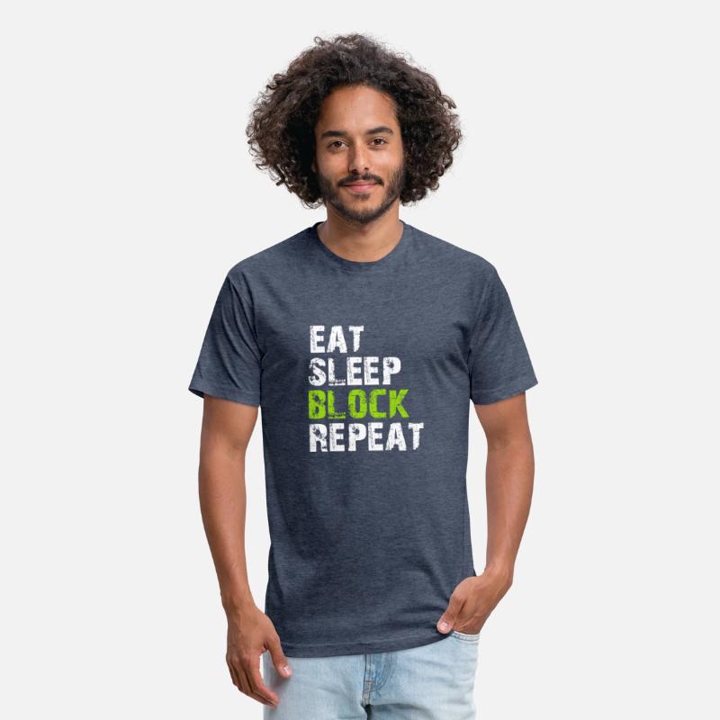 Eat Sleep Block Repeat Shirt For Football Offensiv
