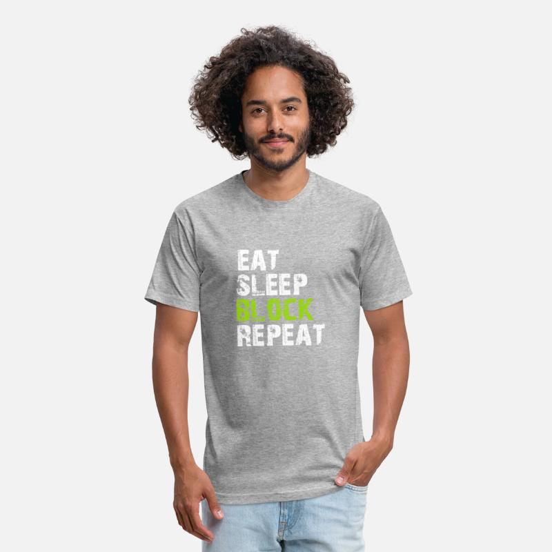 Eat Sleep Block Repeat Shirt For Football Offensiv