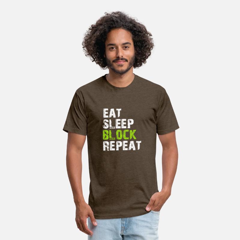 Eat Sleep Block Repeat Shirt For Football Offensiv