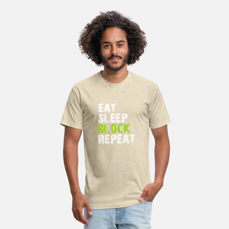 Eat Sleep Block Repeat Shirt For Football Offensiv