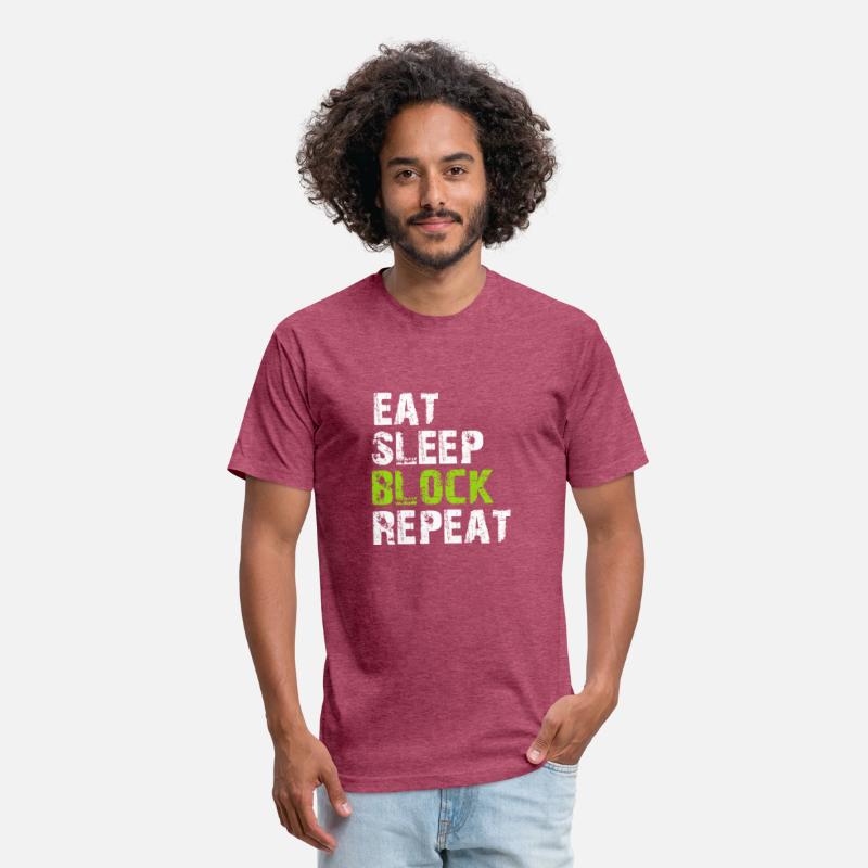 Eat Sleep Block Repeat Shirt For Football Offensiv
