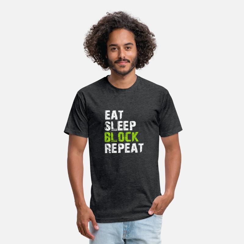 Eat Sleep Block Repeat Shirt For Football Offensiv
