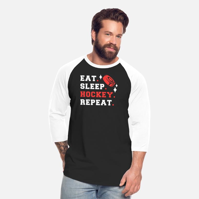 Eat Sleep Hockey Repeat Funny Puck Ice Hockey Gift