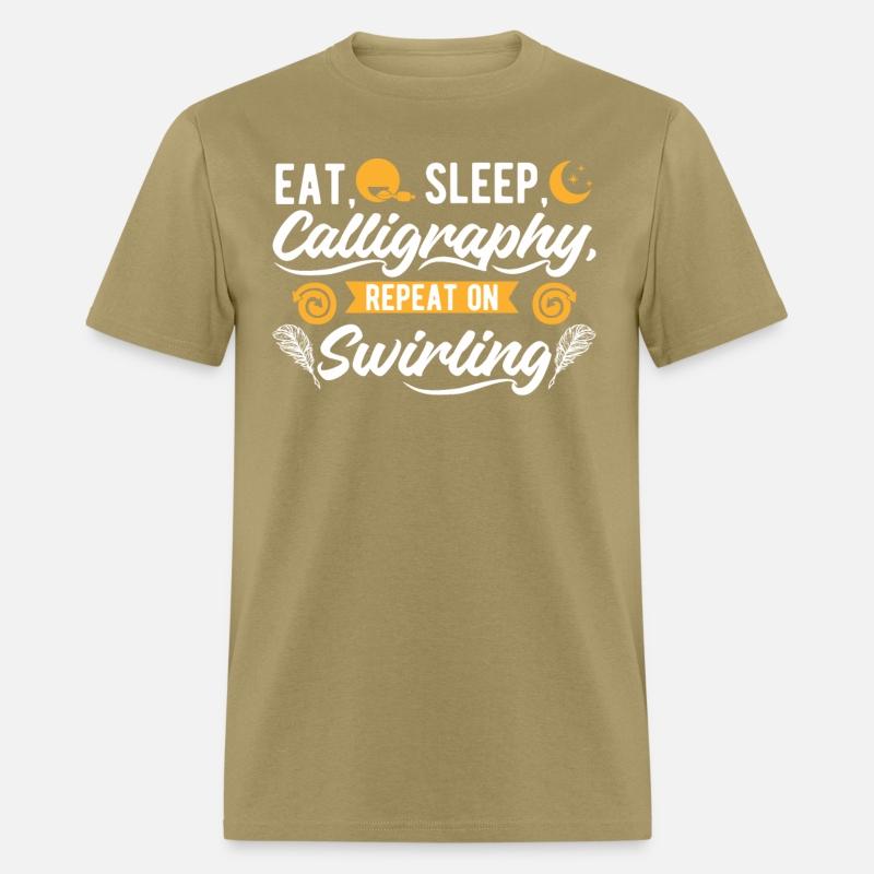 Eat. Sleep.Calligraphy , Repeat on swirling