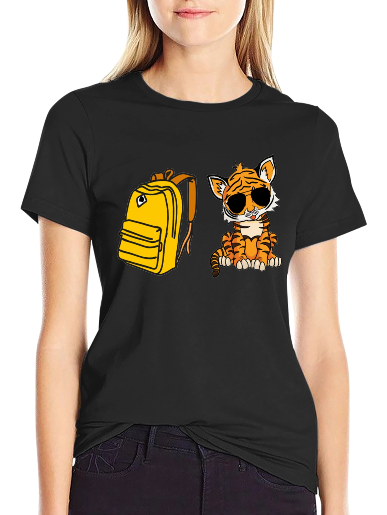 Tiger & Backpack Graphic Tee