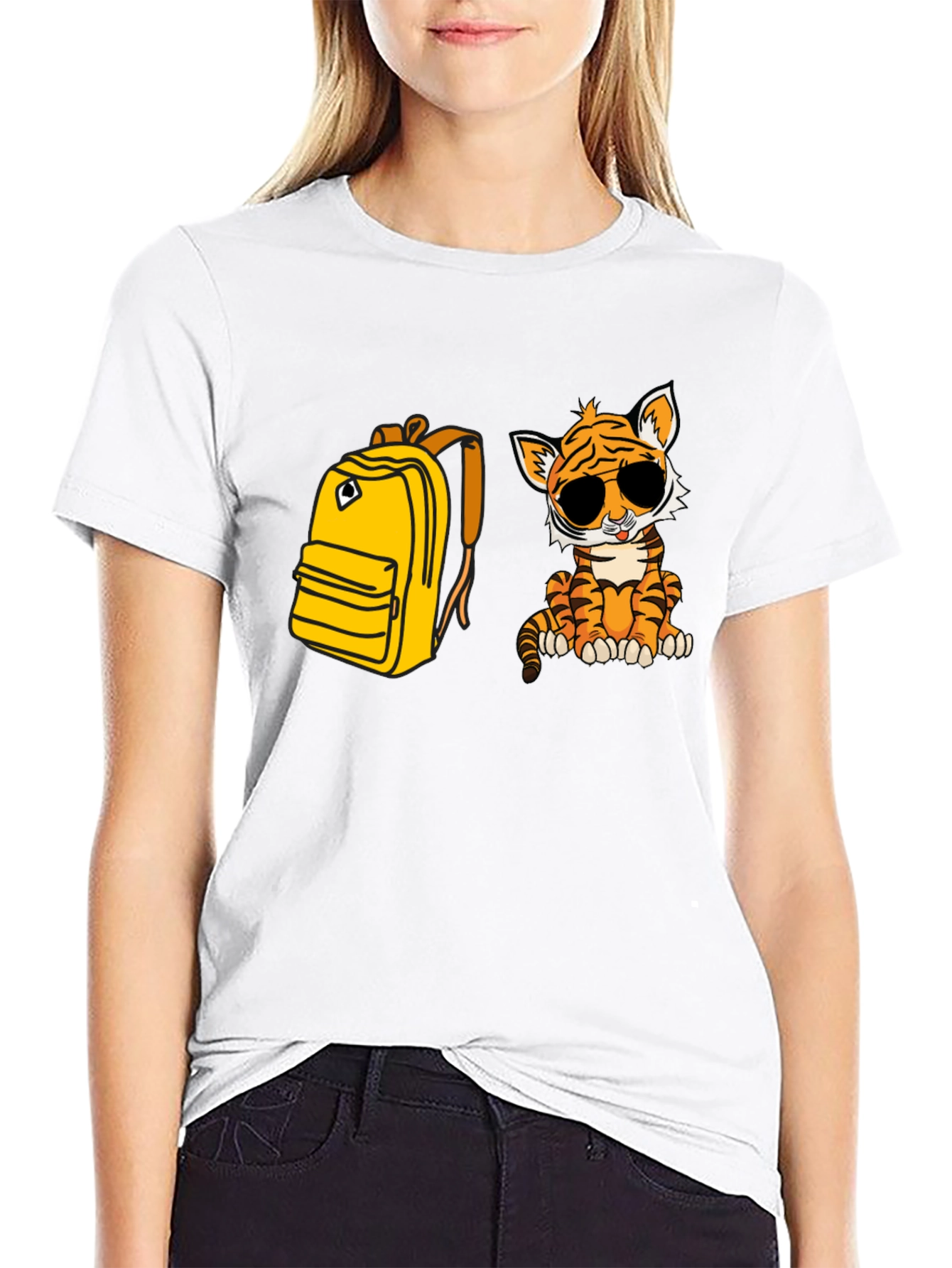 Tiger & Backpack Graphic Tee