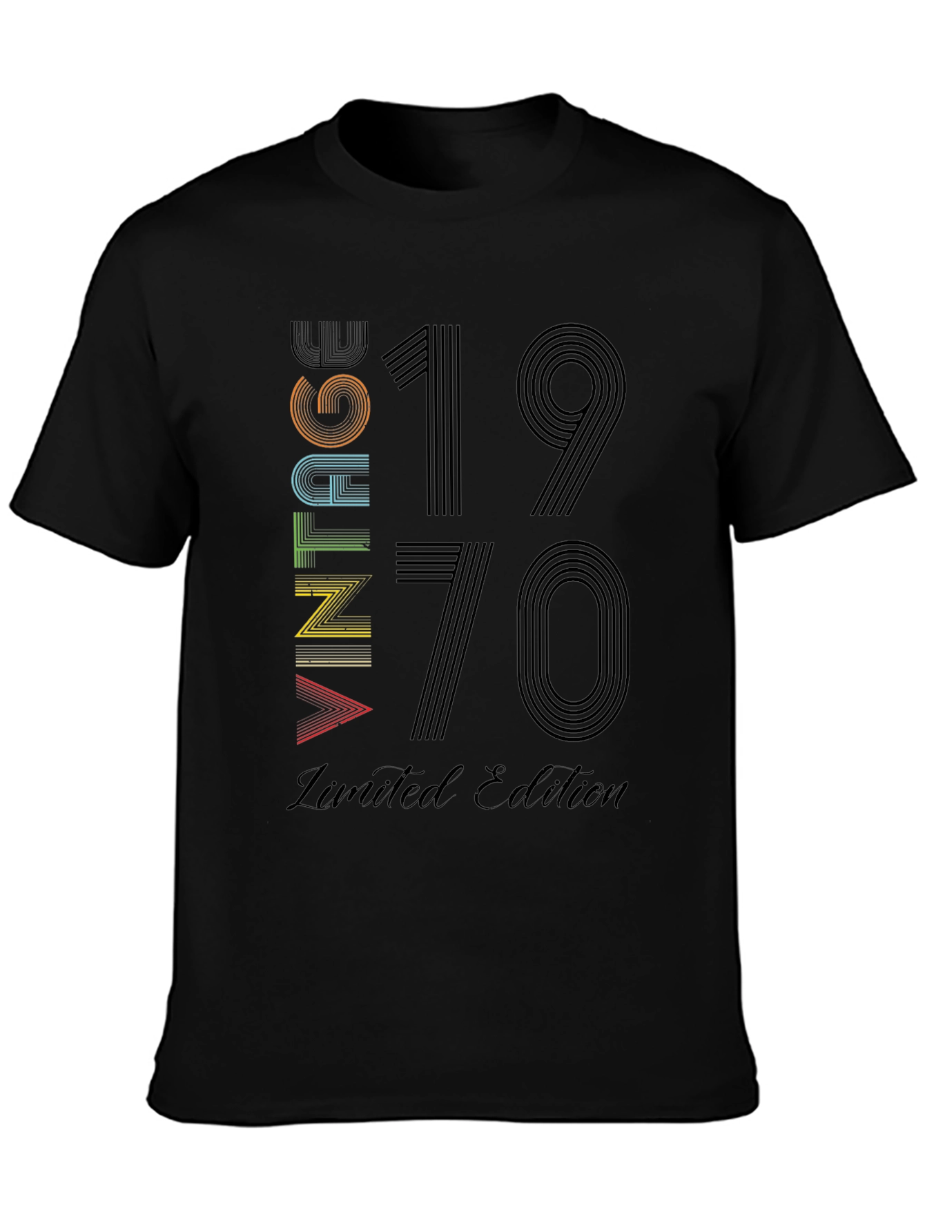 Vintage 1970 Limited Edition Black T-Shirt