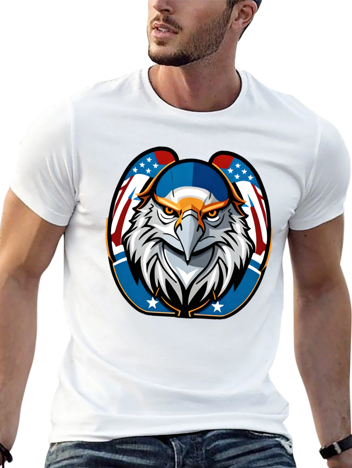 American Eagle Graphic Tee - Patriotic Style