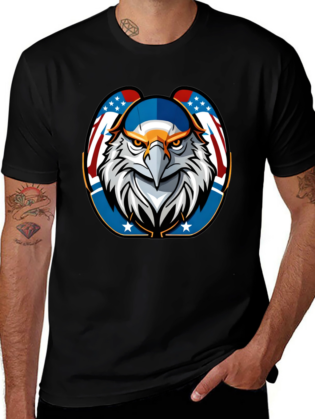 American Eagle Graphic Tee - Patriotic Style