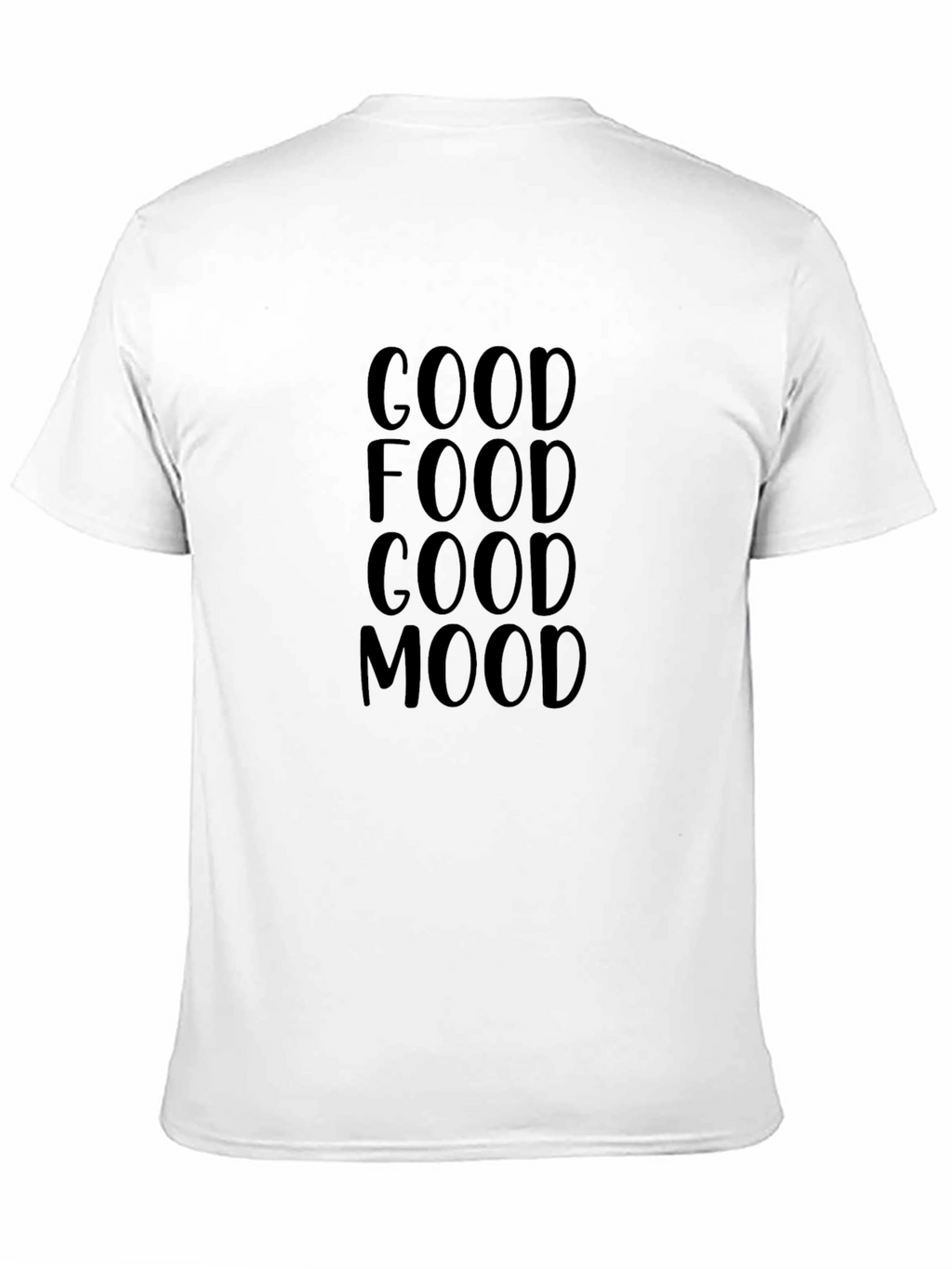 Good Food Good Mood Black Tee