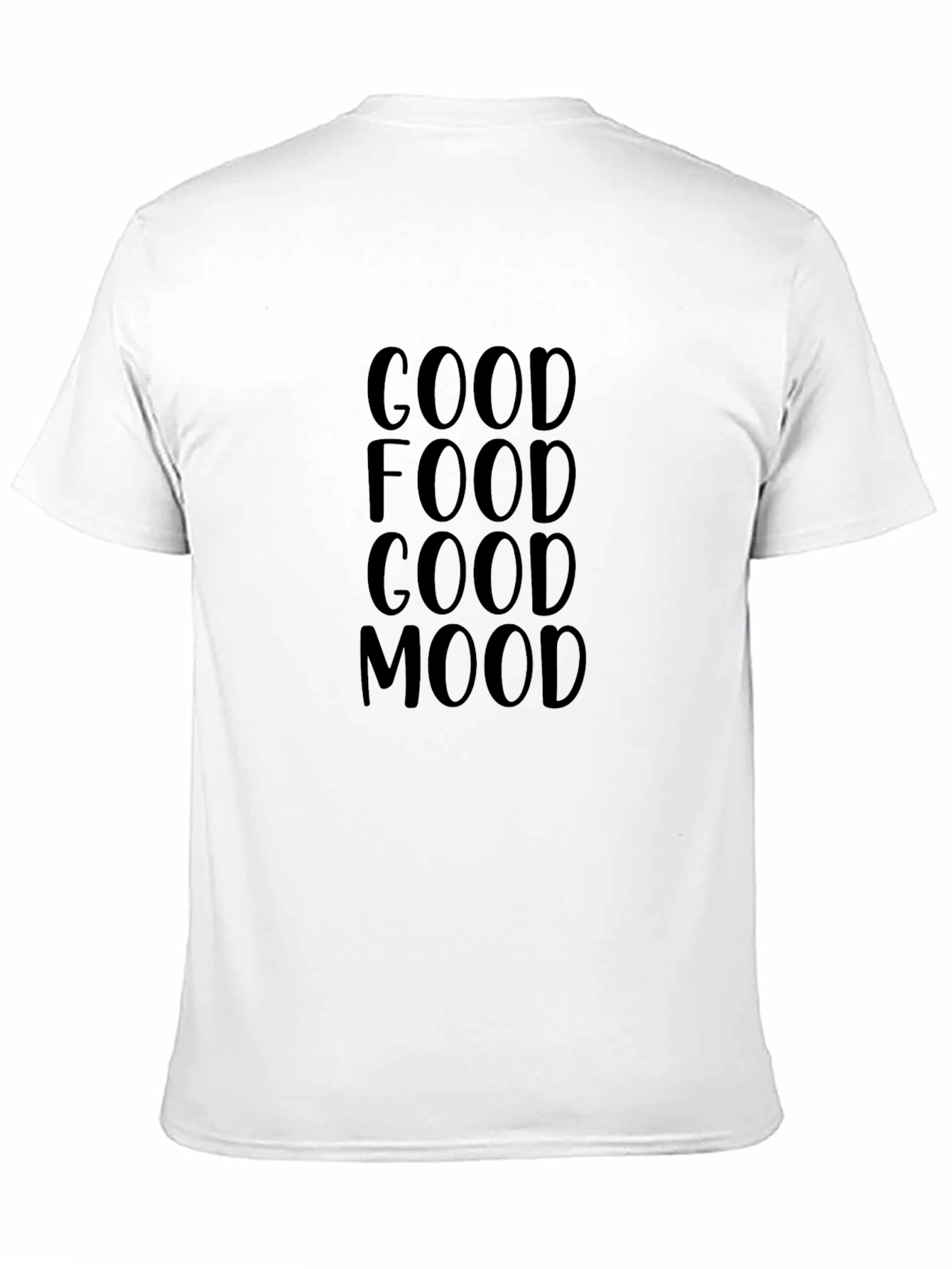 Good Food Good Mood Black Tee