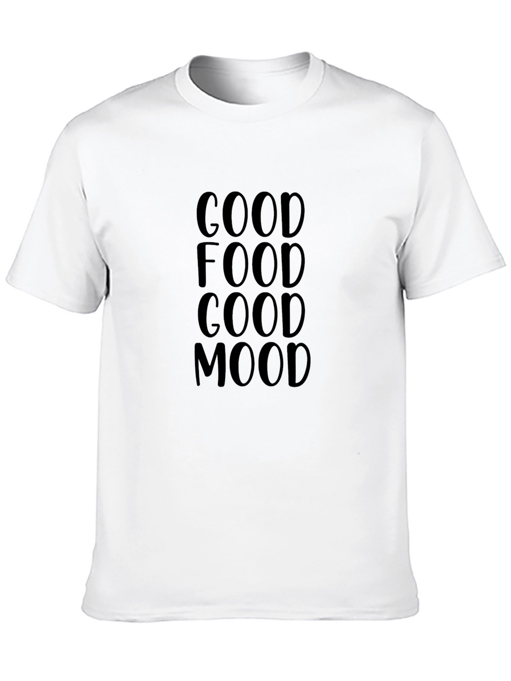 Good Food Good Mood Black Tee