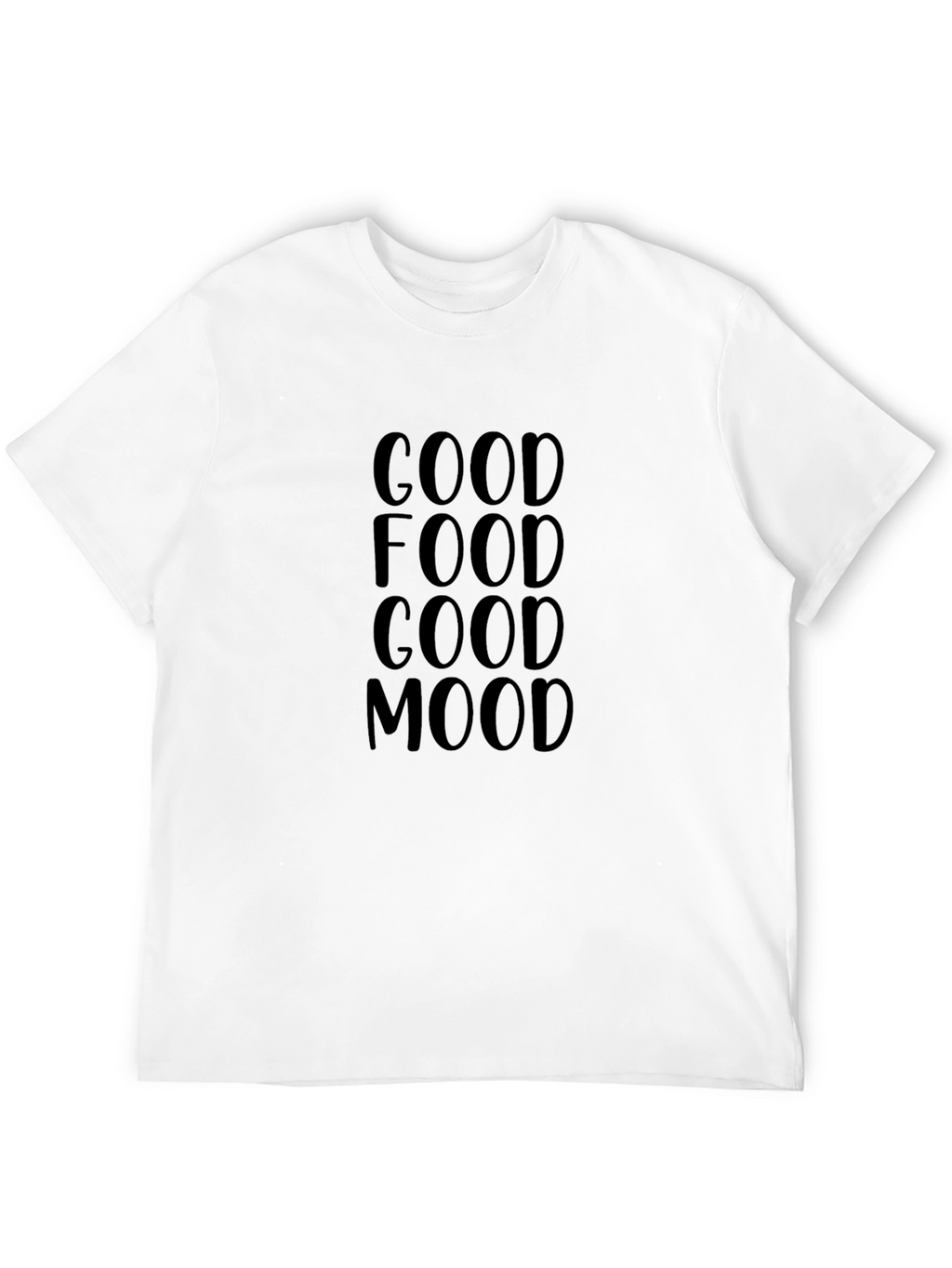 Good Food Good Mood Black Tee