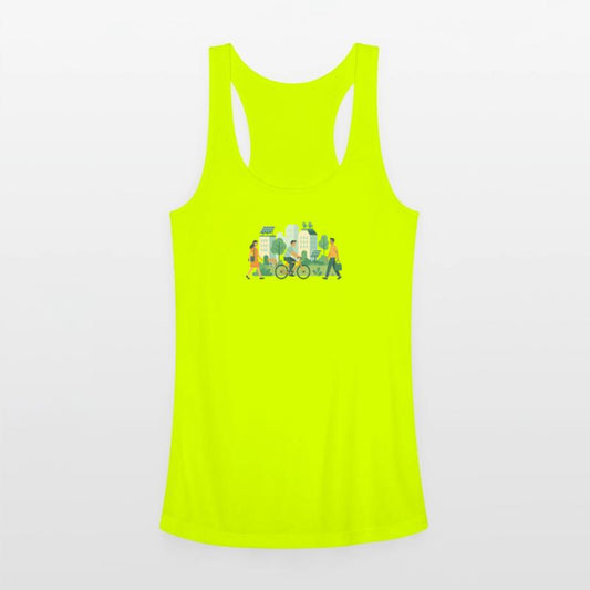 Eco-Friendly Urban Cycling Scene