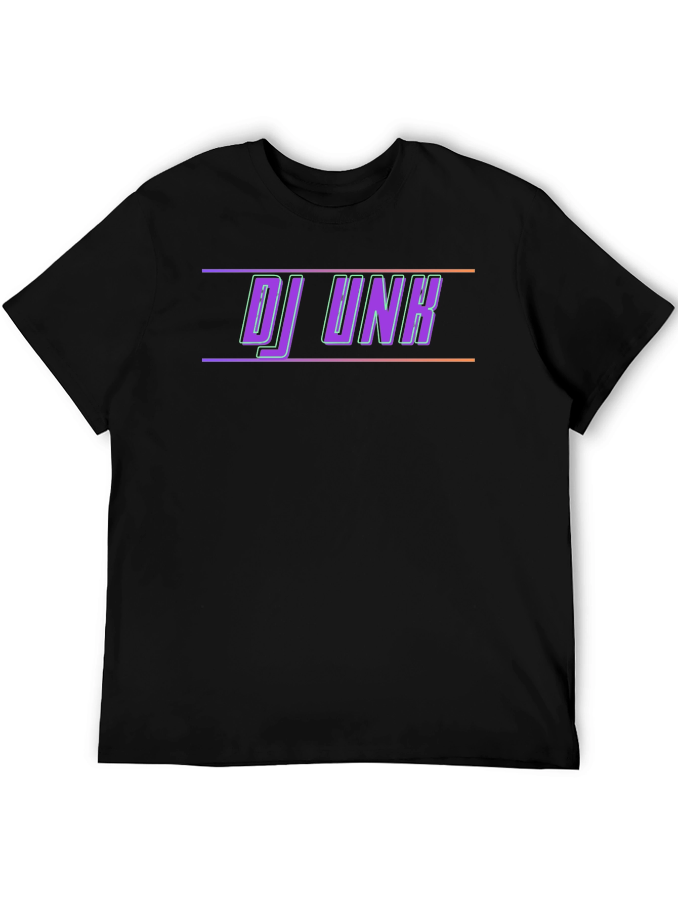 DJ Unk Graphic Print Black T-Shirt