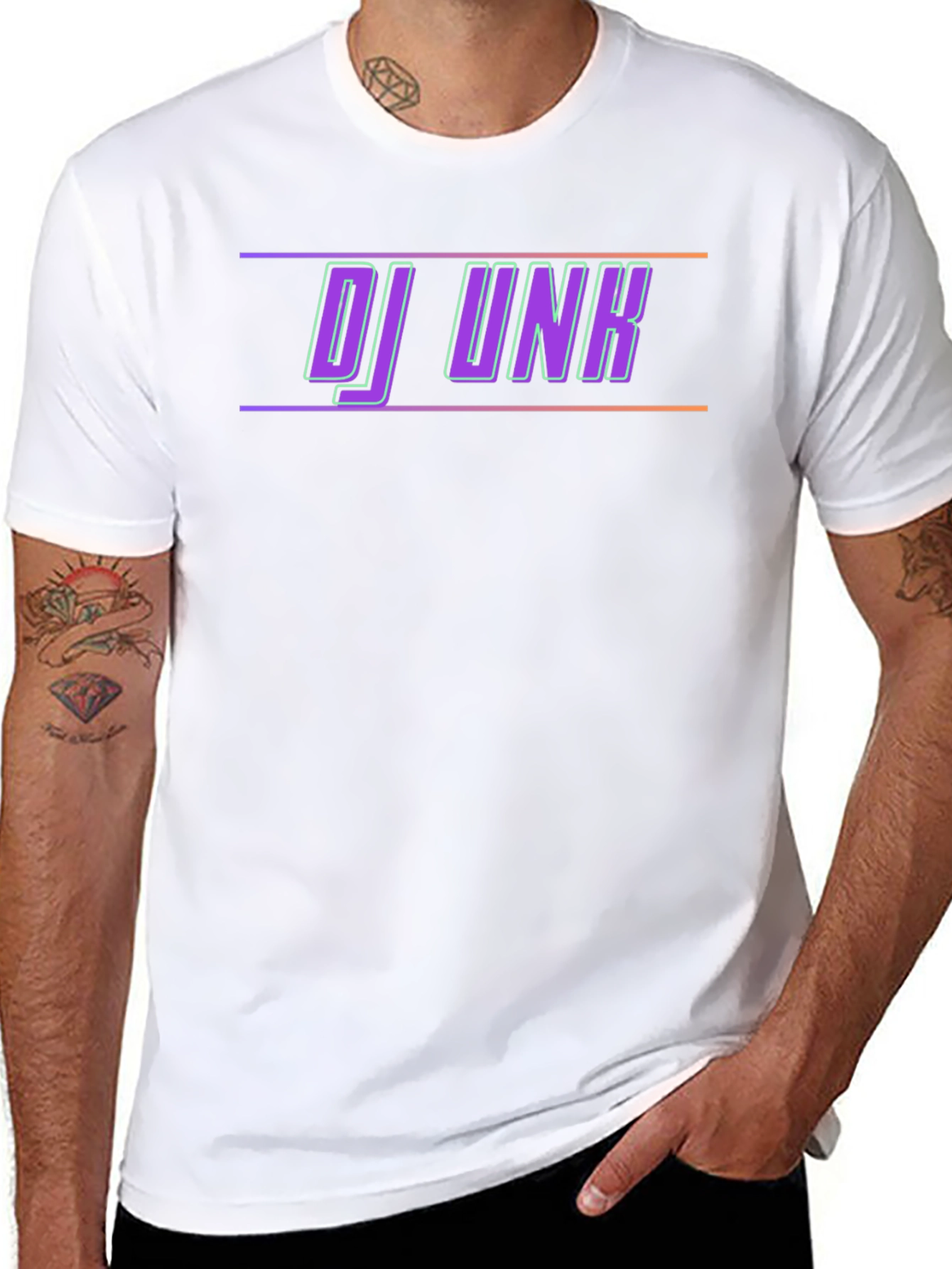 DJ Unk Graphic Print Black T-Shirt