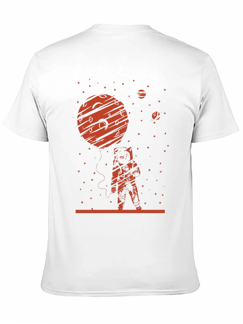 Astronaut Planet T-Shirt - Space Graphic Tee