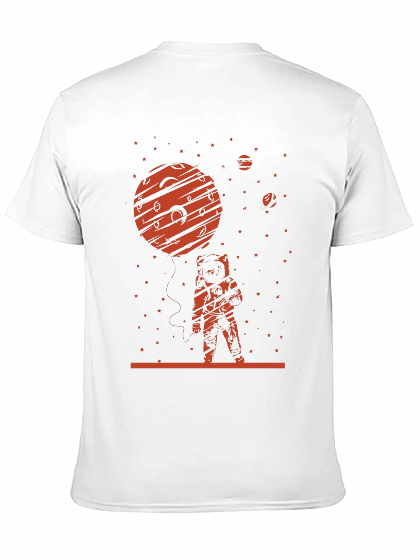 Astronaut Planet T-Shirt - Space Graphic Tee