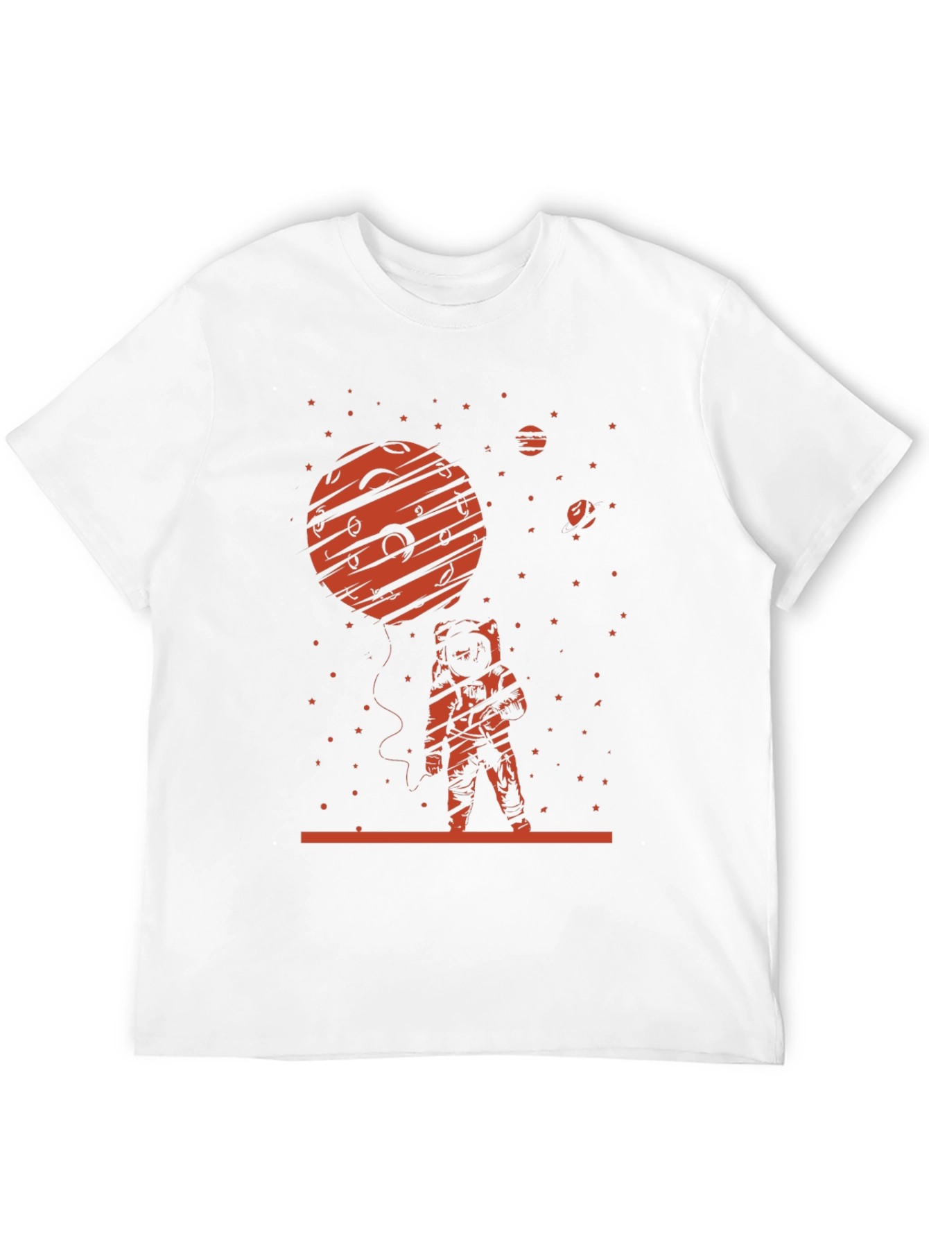 Astronaut Planet T-Shirt - Space Graphic Tee